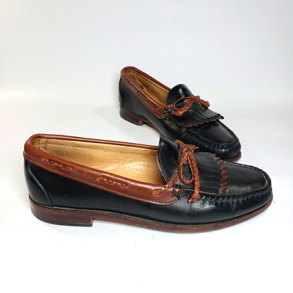 Allen Edmonds Men's Black & Brown Leather Loafers Shoes Size 8.5 Made in… - Picture 2 of 16